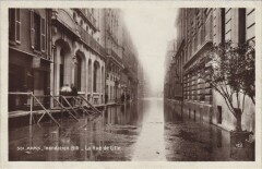 Inondations 1910 Paris Rue de Lille
