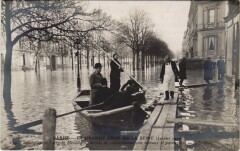 Inondations 1910 Paris Avenue Montaigne