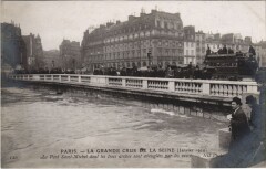 Inondations 1910 Paris Pont Saint-Michel
