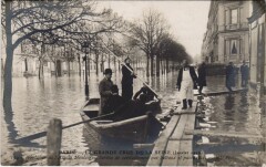 Inondations 1910 Paris Avenue Montaigne