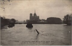 Inondations 1910 Paris Port des Tournelles