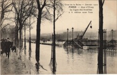 Inondations 1910 Paris Quai d'Orsay