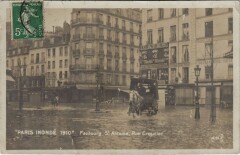 Inondations 1910 Paris Faubourg Saint-Antoine Rue Crozatier