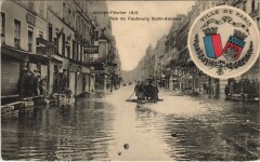 Inondations 1910 Paris Faubourg Saint-Antoine