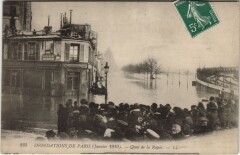 Inondations 1910 Paris Quai de la Rapee