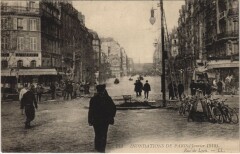 Inondations 1910 Paris Rue de Lyon