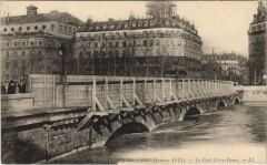 Inondations 1910 Paris Pont Notre-Dame