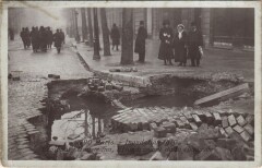 Inondations 1910 Paris Boulevard Haussmann Effondrement