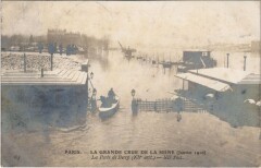 Inondations 1910 Paris porte de Bercy