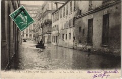Inondations 1910 Paris Rue de Lille