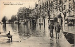 Inondations 1910 Paris Boulevard Diderot
