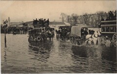 Inondations 1910 Paris Esplanade des Invalides