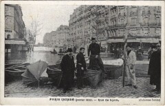 Inondations 1910 Paris Rue de Lyon
