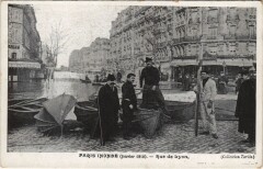 Inondations 1910 Paris Rue de Lyon