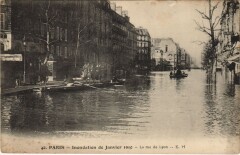 Inondations 1910 Paris Rue de Lyon