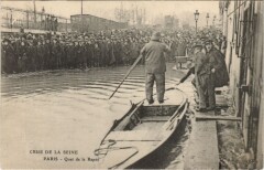 Inondations 1910 Paris Quai de la Rapee