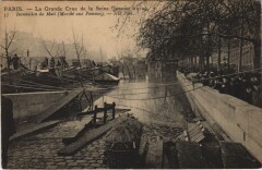 Inondations 1910 Paris Marche aux Pommes -
													75 Paris
												