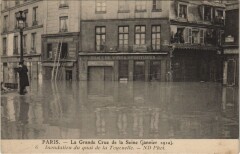 Inondations 1910 Paris Quai de la Tournelle