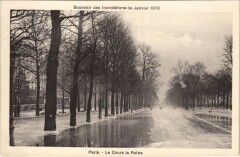Inondations 1910 Paris Cours la Reine