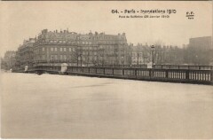 Inondations 1910 Paris Pont de Solferino