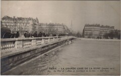 Inondations 1910 Paris Pont de l'Alma