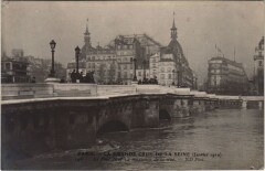 Inondations 1910 Paris Le Pont-Neuf