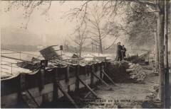 Inondations 1910 Paris Quai Voltaire