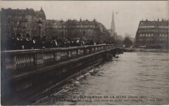 Inondations 1910 Paris Pont de l'Alma