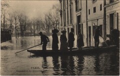 Inondations 1910 Paris Quartier de l'Alma