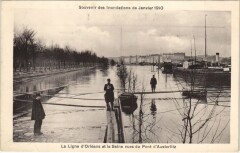 Inondations 1910 Paris Ligne d'Orleans Pont 'dAusterlitz