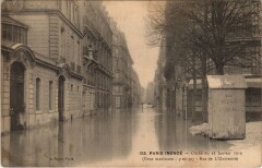 Inondations 1910 Paris Rue de l'universite