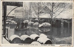Inondations 1910 Paris Entrepot de bercy