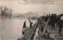 Inondations 1910 Paris Esplanade des Invalides