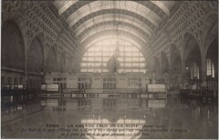 Inondations 1910 Paris gare d'Orsay