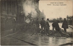 Inondations 1910 Paris Sapeurs-pompiers Firefighters