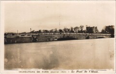 Inondations 1910 Paris Pont de l'Alma