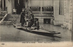 Inondations 1910 Paris Palais d'orsay