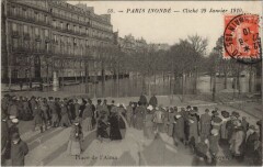 Inondations 1910 Paris Place de l'Alma