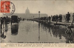 Inondations 1910 Paris Esplanade des Invalides