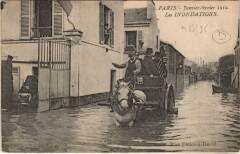 Inondations 1910 Paris Rue felicien David