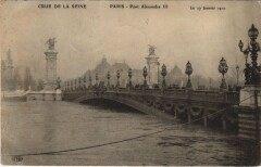 Inondations 1910 Paris Pont Alexandre Iii