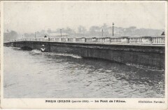 Inondations 1910 Paris Pont de l'Alma