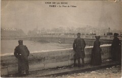 Inondations 1910 Paris Pont de l'Alma