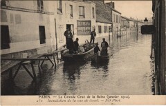 Inondations 1910 Paris Rue de javel