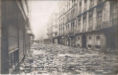 Inondations 1910 Paris Rue de Bourgogne