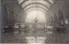 Inondations 1910 Paris gare d'Orsay