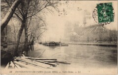 Inondations 1910 Paris Notre-Dame