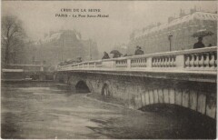 Inondations 1910 Paris Pont Saint-Michel