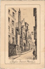 Ancien Vieux Paris Eglise Saint-Merri