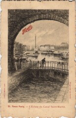 Ed. Maggi Vieux Paris Ecluse du Canal Saint-Martin